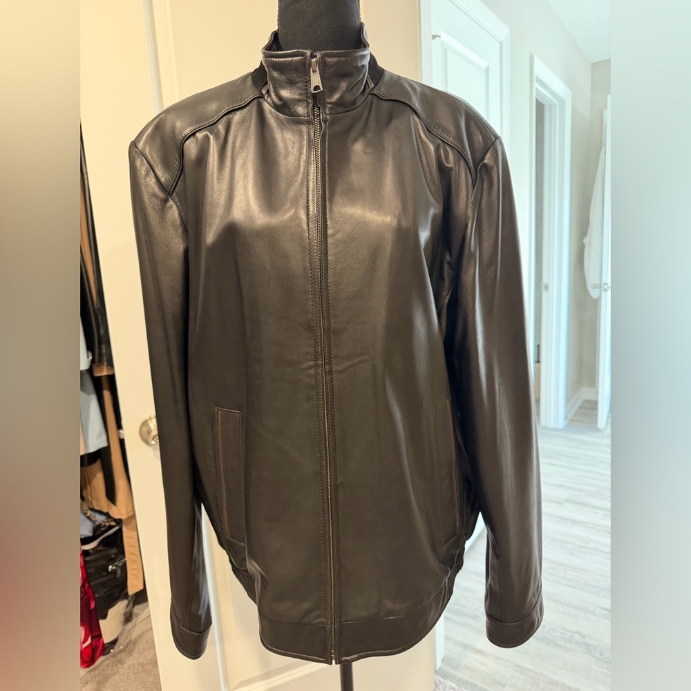 Daniel Cremieux Men's Black Leather Jacket